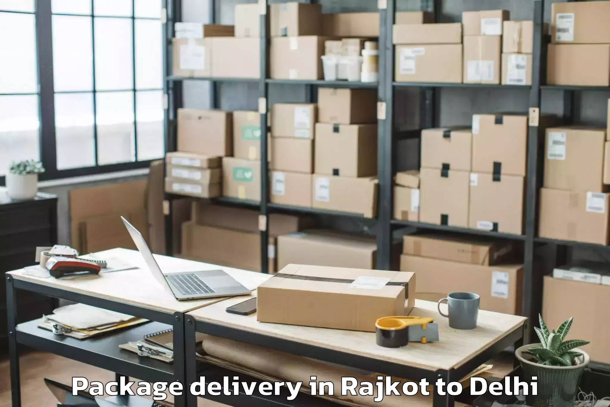 Get Rajkot to Cross River Mall Package Delivery